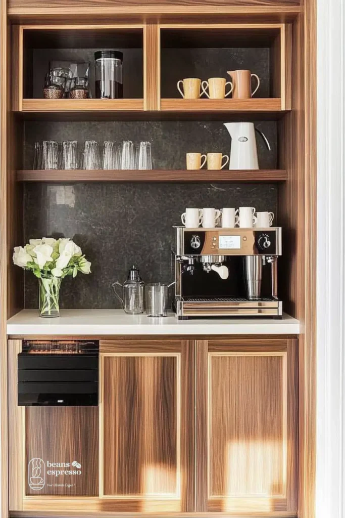 Stylish Coffee Bar Cabinet